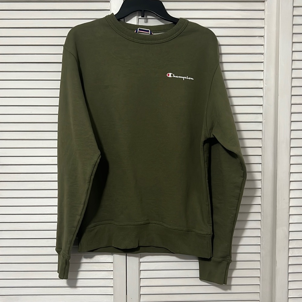 green champion crew neck